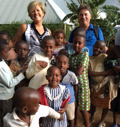 John Kathleen Tiede in Rwanda