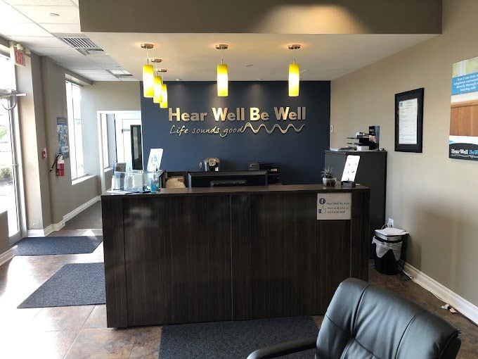 Reception area at Bolton Ontario Hear Well Be Well Clinic